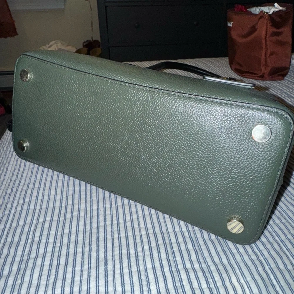 Kate Spade Forest Green and Mint Satchel - Picture 3 of 5
